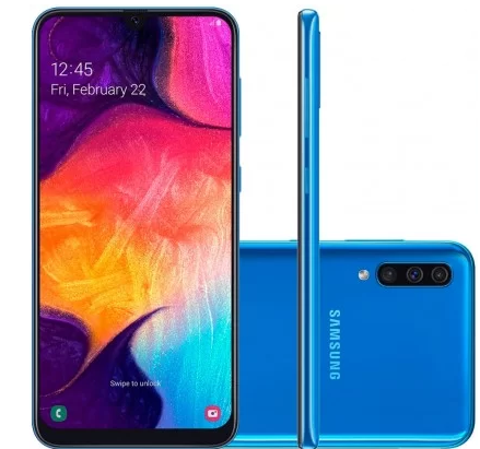 Celular Smartphone Samsung Galaxy A50 64GB - Celulares - azul - Central - unidade    Cod. CL SAM A50 64GB